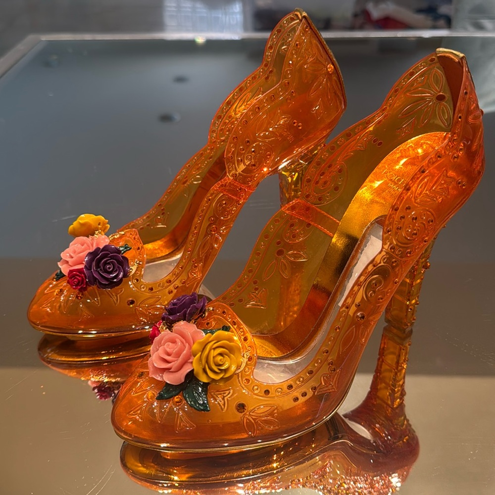 DOLCE & GABBANA Rose Clear PVC Crystal Heels